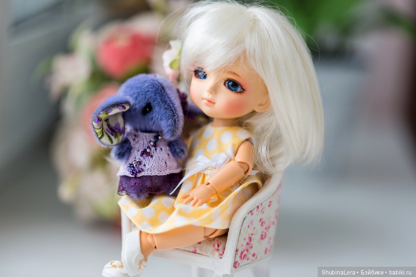 Лавандовый слоник, игрушка ручной работы (фото 7)