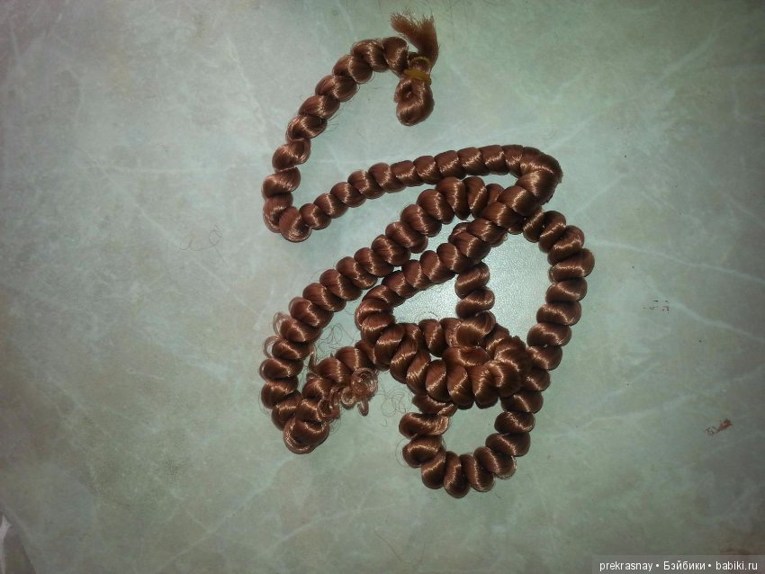 Ремонт кукол. Прошивка волос (фото 4)