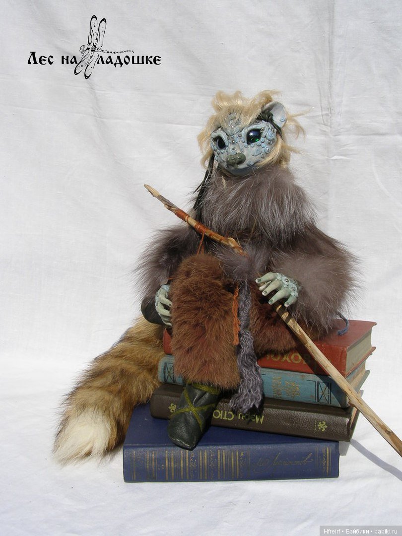 Игрушка ручной работы Зеленоглазая странница из серии Лес на ладошке (фото 4)