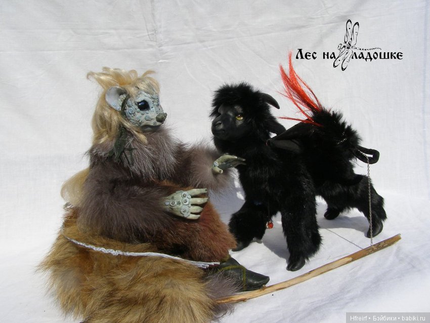 Игрушка ручной работы Зеленоглазая странница из серии Лес на ладошке (фото 3)