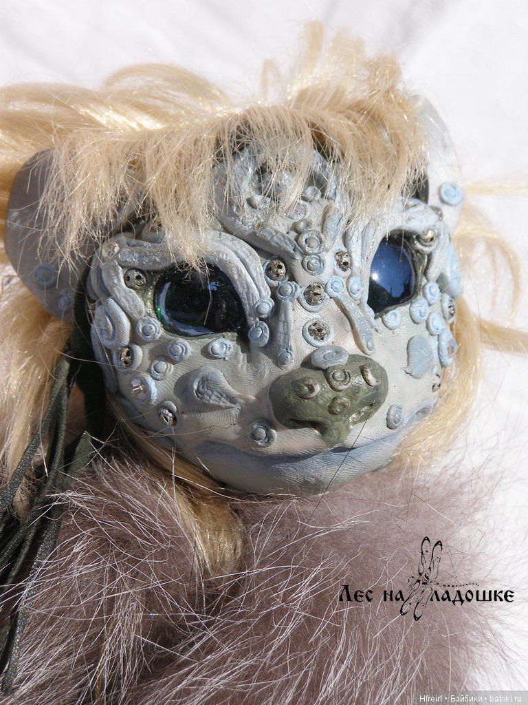 Игрушка ручной работы Зеленоглазая странница из серии Лес на ладошке (фото 5)