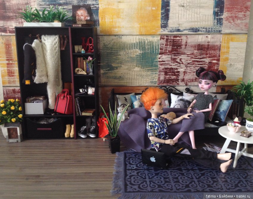 Румбокс 1:6. Большая комната для очаровательной парочки (фото 8)