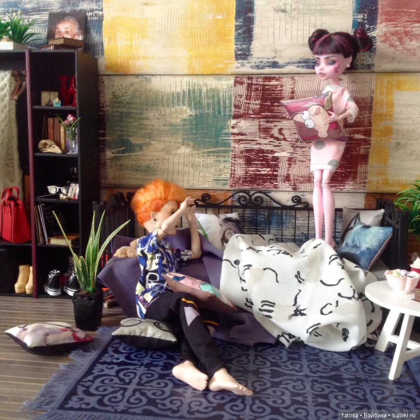 Румбокс 1:6. Большая комната для очаровательной парочки (фото 10)