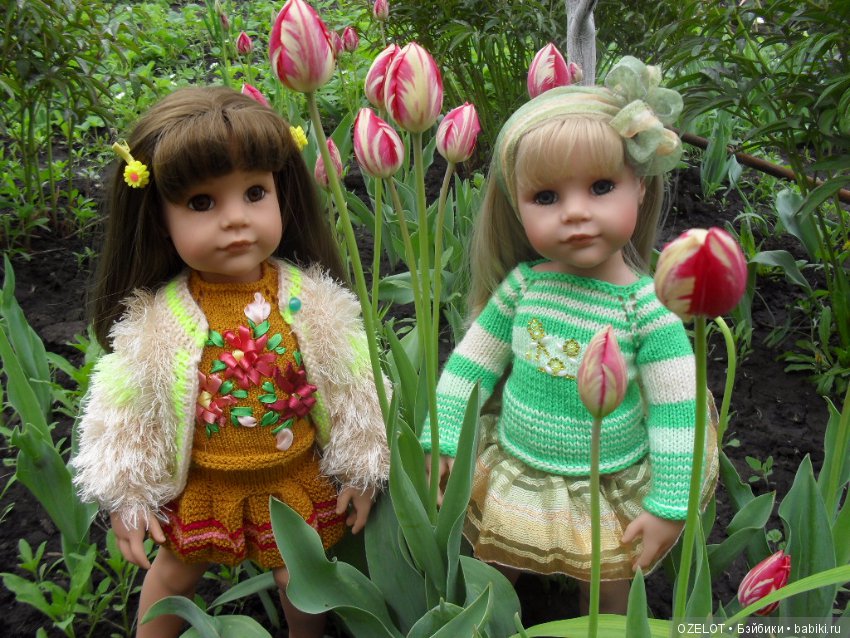 Первая прогулка с куклой Готц