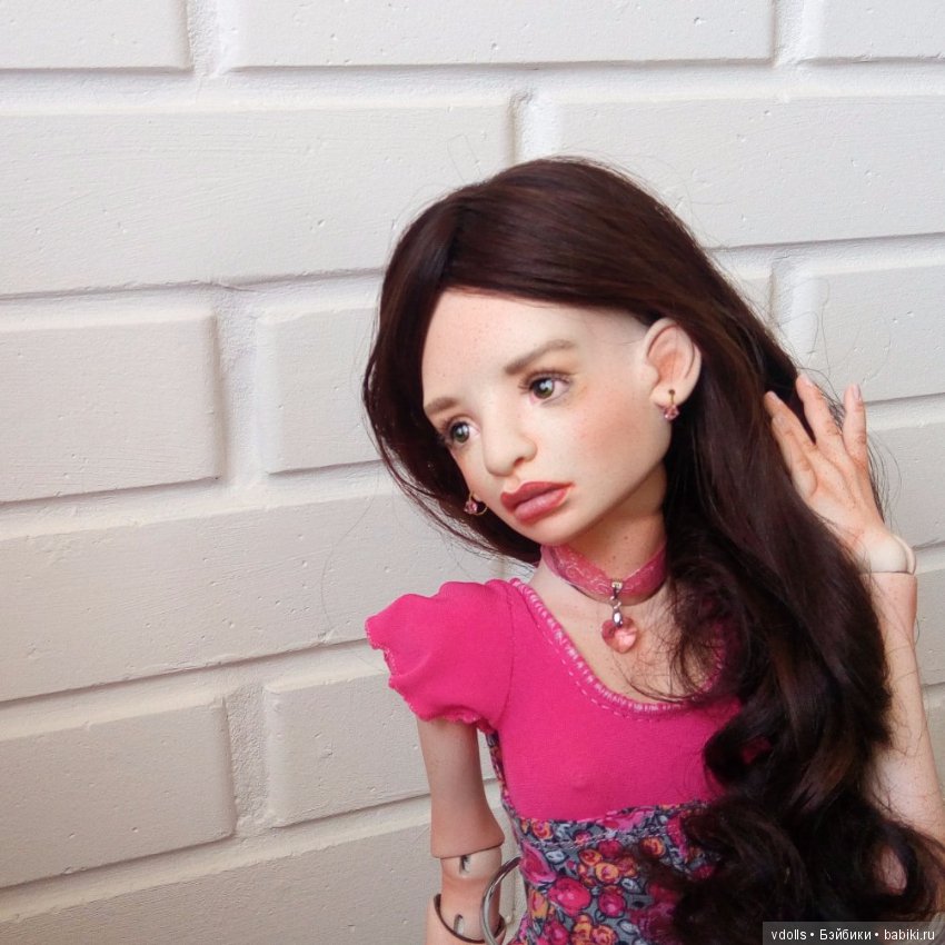 Авторская шарнирная кукла бжд Лола (фото 3)