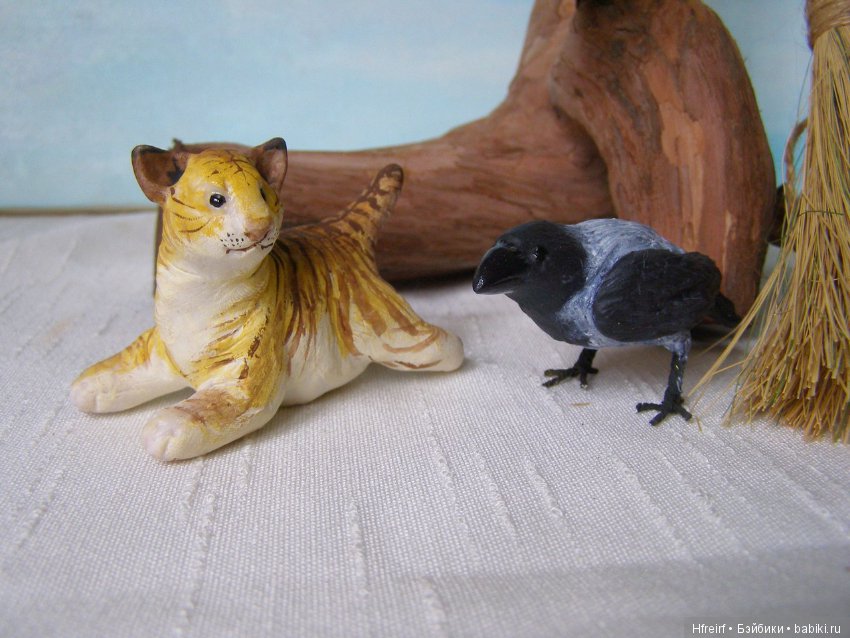 Игрушка ручной работы Баба Яга из серии Лес на ладошке (фото 2)