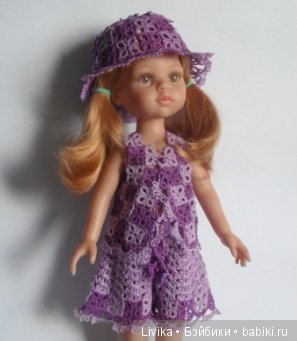 Кружевная фантазия фриволите в нарядах кукол (фото 9)