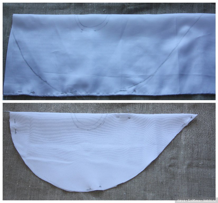 Выкройка платья для куклы Дисней Аниматорс в греческом стиле (фото 5)