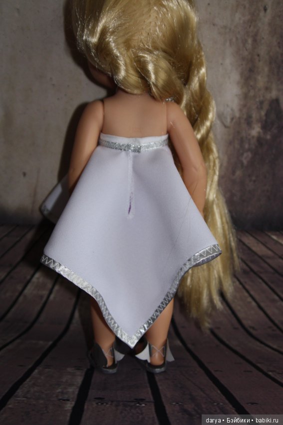 Выкройка платья для куклы Дисней Аниматорс в греческом стиле (фото 10)