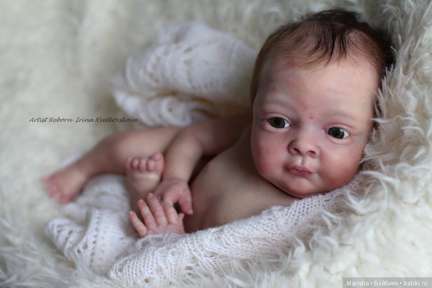 Малыш реборн Bean, скульптор Denise Pratt (фото 3)