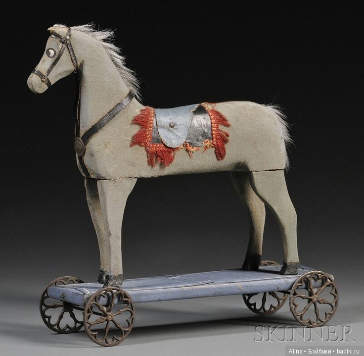 Старые добрые лошадки — Антикварные игрушки и домики: елочные украшения (фото 3)