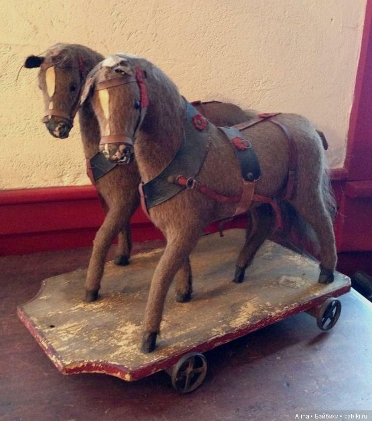 Старые добрые лошадки — Антикварные игрушки и домики: елочные украшения (фото 5)