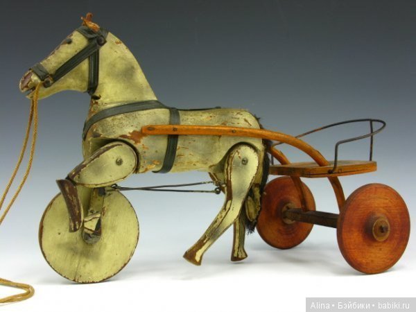 Старые добрые лошадки — Антикварные игрушки и домики: елочные украшения (фото 8)