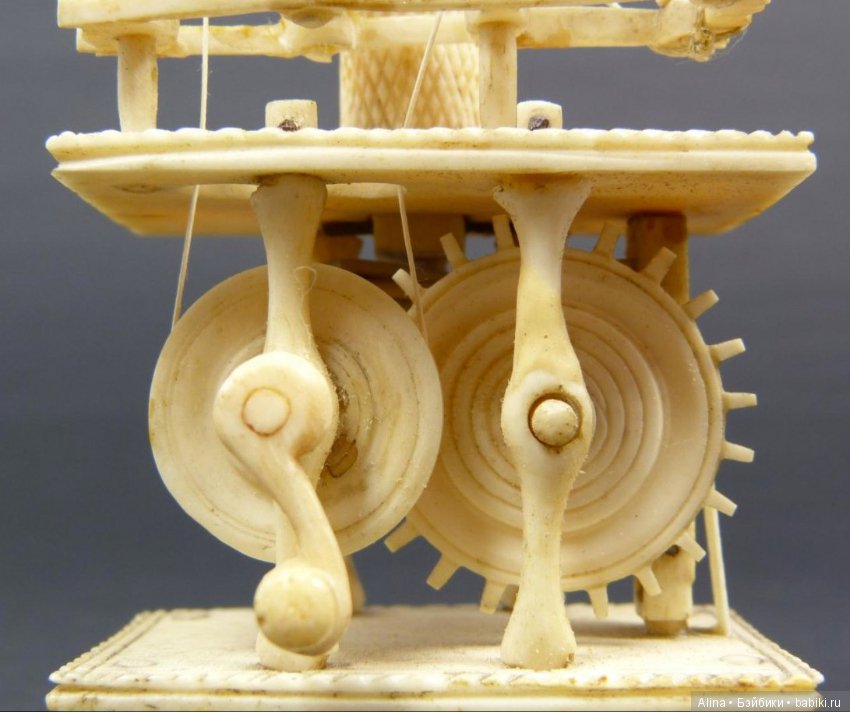 Антикварные костяные игрушки, Spinning jennies (фото 4)