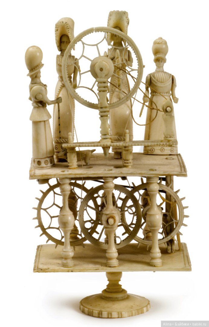 Антикварные костяные игрушки, Spinning jennies (фото 5)