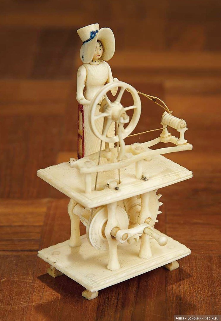 Антикварные костяные игрушки, Spinning jennies (фото 2)