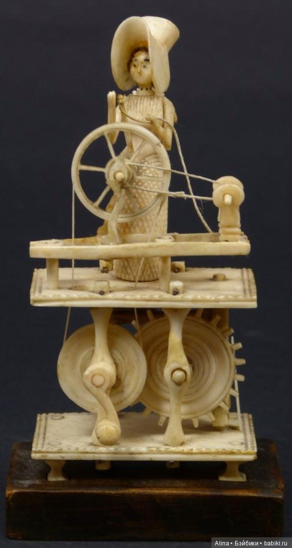 Антикварные костяные игрушки, Spinning jennies (фото 3)