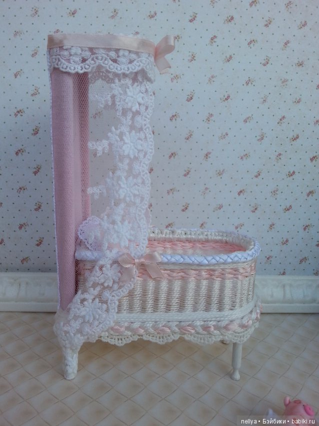 Детка в колыбельке — Авторские миниатюрные куклы: лепка