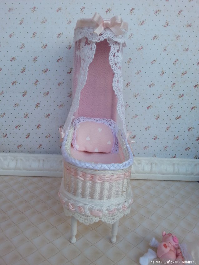 Детка в колыбельке — Авторские миниатюрные куклы: лепка