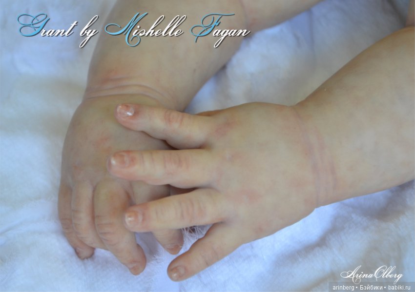 Голубоглазый мальчик реборн Арсений. Молд Grant скульптора Michelle Fagan