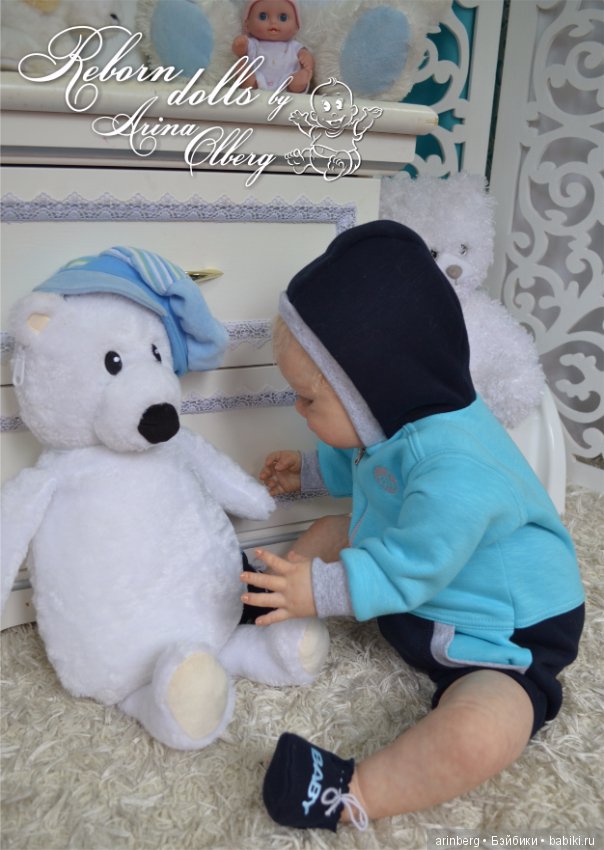 Голубоглазый мальчик реборн Арсений. Молд Grant скульптора Michelle Fagan