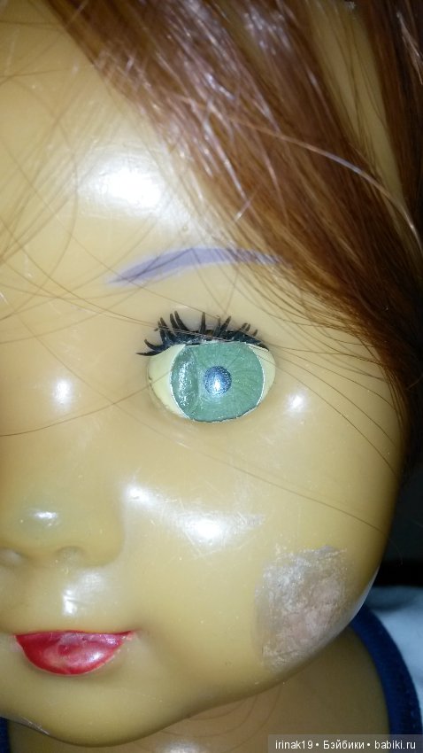 Подскажите, пожалуйста, как отремонтировать глаз куклы Марина фабрики 8 марта (фото 5)