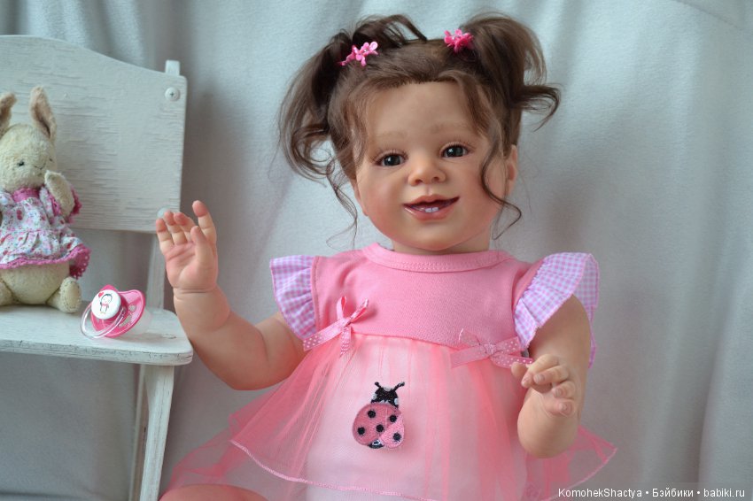 Веселая хохотушка! Куколка реборн Илона (фото 8)