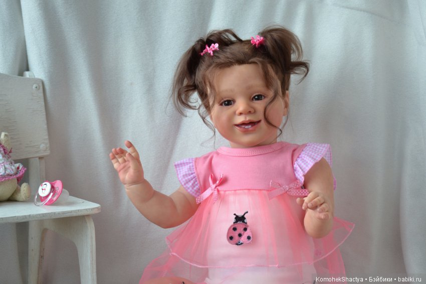 Веселая хохотушка! Куколка реборн Илона (фото 9)