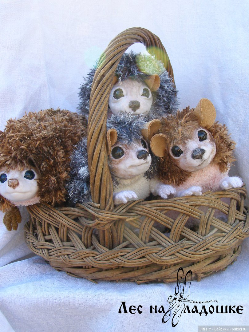 Ёжики из серии Лес на ладошке (фото 8)