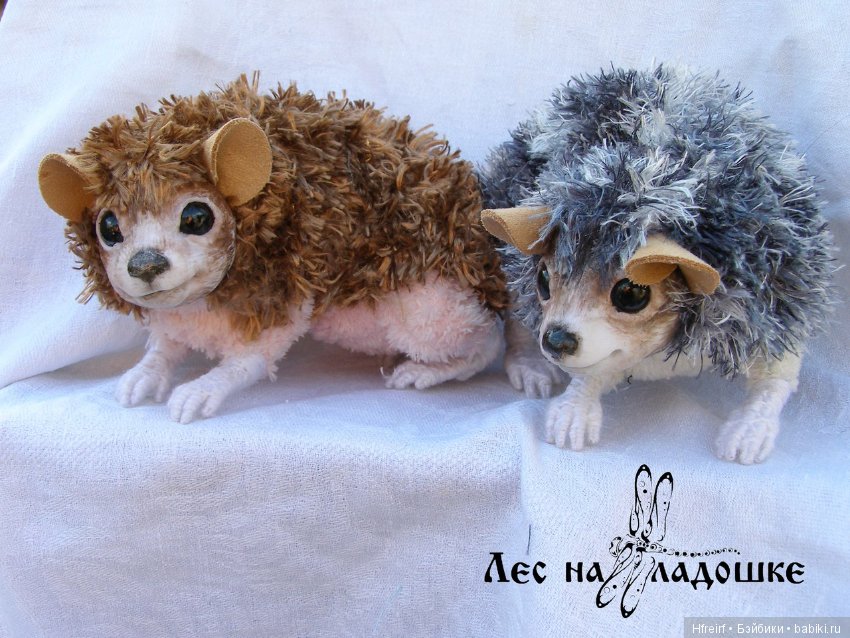 Ёжики из серии Лес на ладошке