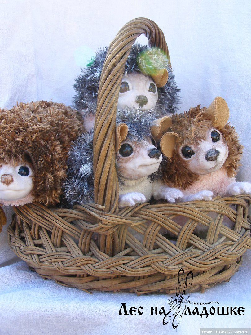 Ёжики из серии Лес на ладошке (фото 2)