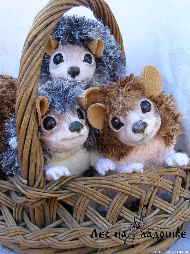 Ёжики из серии Лес на ладошке (фото 4)