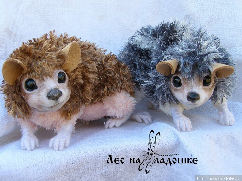 Ёжики из серии Лес на ладошке