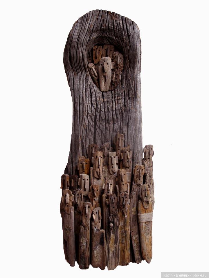 Marc Bourlier и его скульптуры из дерева