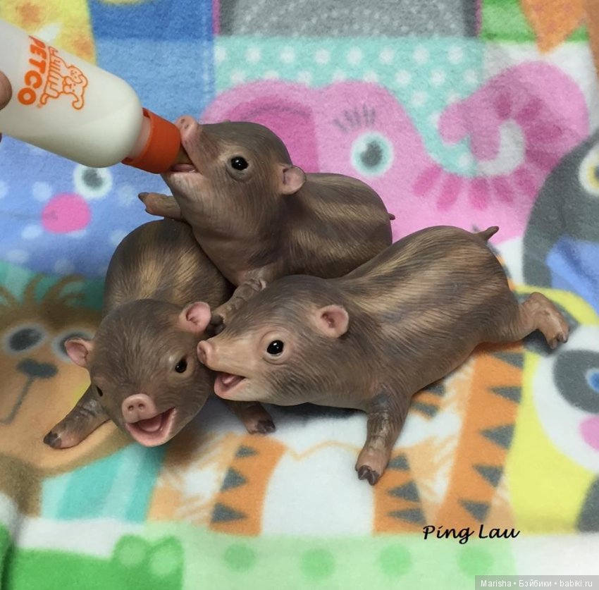 Силиконовые зверята Ping Lau (фото 3)