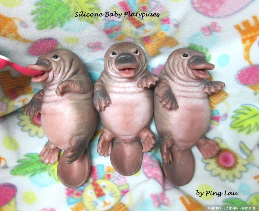 Силиконовые зверята Ping Lau (фото 10)