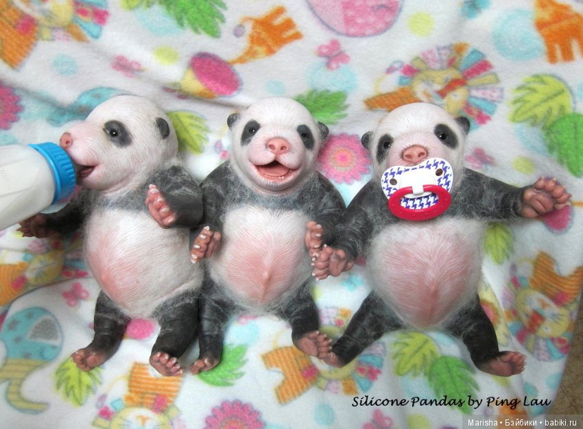Силиконовые зверята Ping Lau
