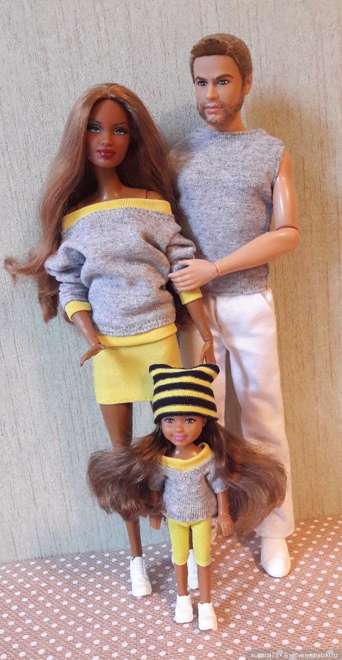 Папа, мама я-спортивная семья! Еще один family look - Куклы Барби - Barbie:  коллекционные и игровые | Бэйбики - 91833