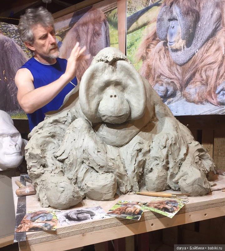 Скуптура Nick Bibby. Орангутан