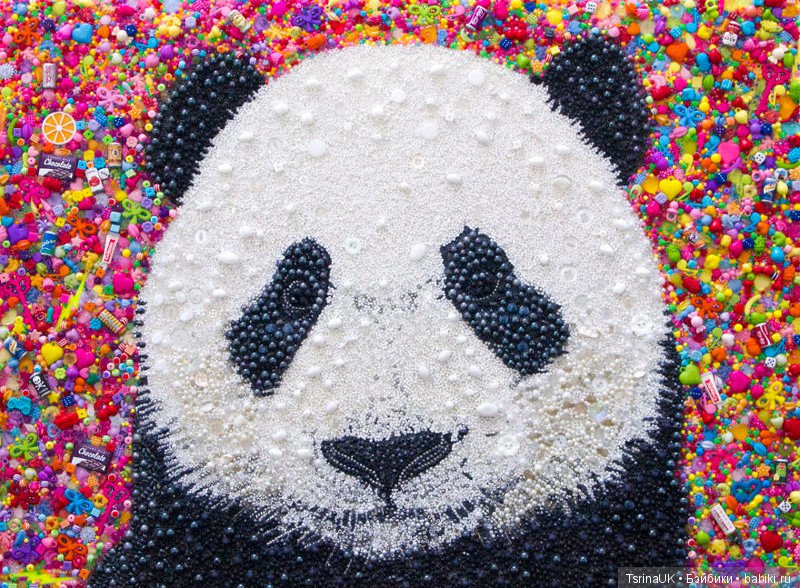 Картины из бусин и пуговиц (фото 7)
