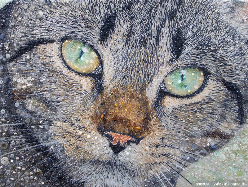 Картины из бусин и пуговиц (фото 2)