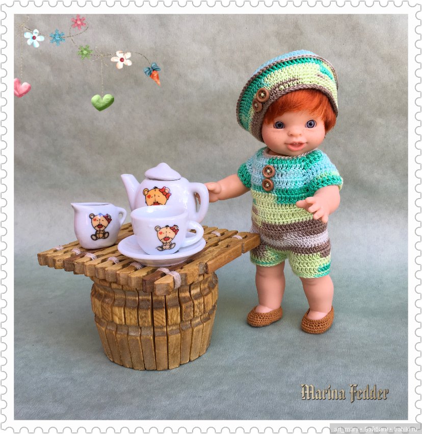 "Чьи в лесу шишки?" Мебельный гарнитур для пупсика Paola Reina (фото 5)