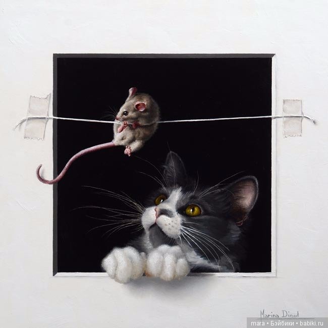 Кошки-мышки. Художница Marina Dieul (фото 7)