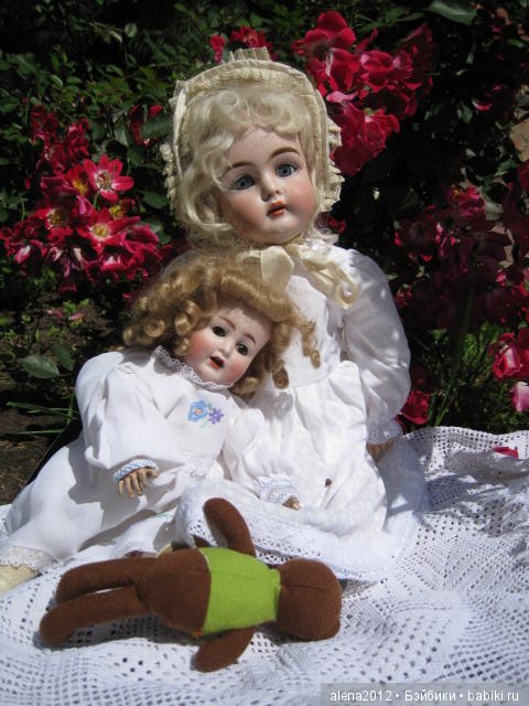 Розы цвели, было лето — Редкие антикварные куклы и реплики: воск (фото 7)