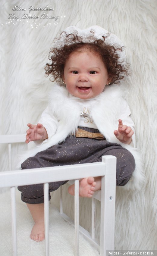 Мэйзи, малышка реборн кучеряшка