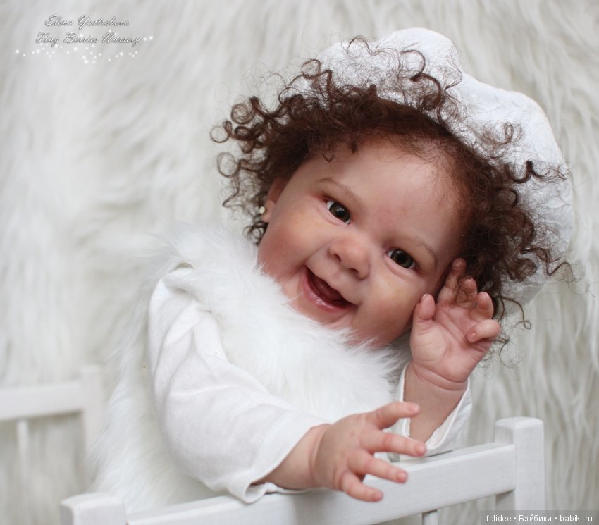 Мэйзи, малышка реборн кучеряшка