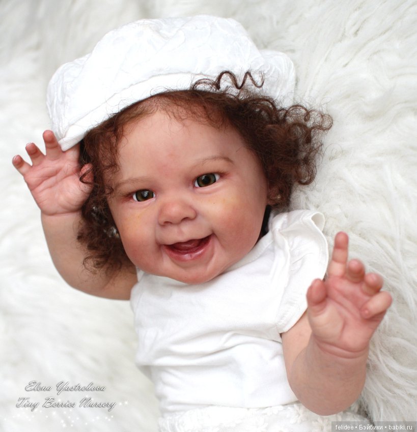 Мэйзи, малышка реборн кучеряшка