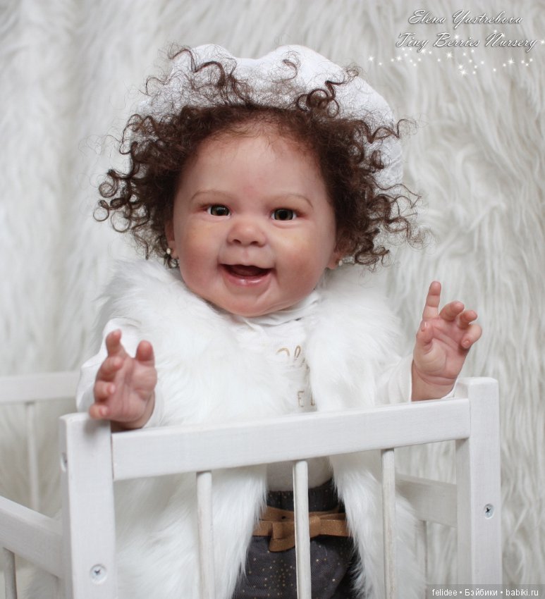 Мэйзи, малышка реборн кучеряшка