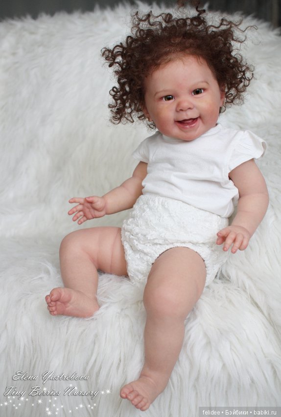 Мэйзи, малышка реборн кучеряшка