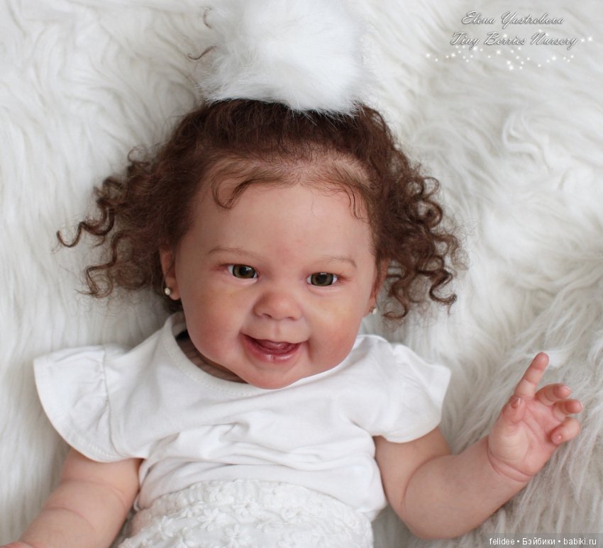 Мэйзи, малышка реборн кучеряшка